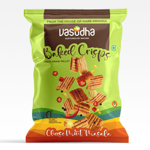 Baked Crisps | Cheese Mint Masala 35grams