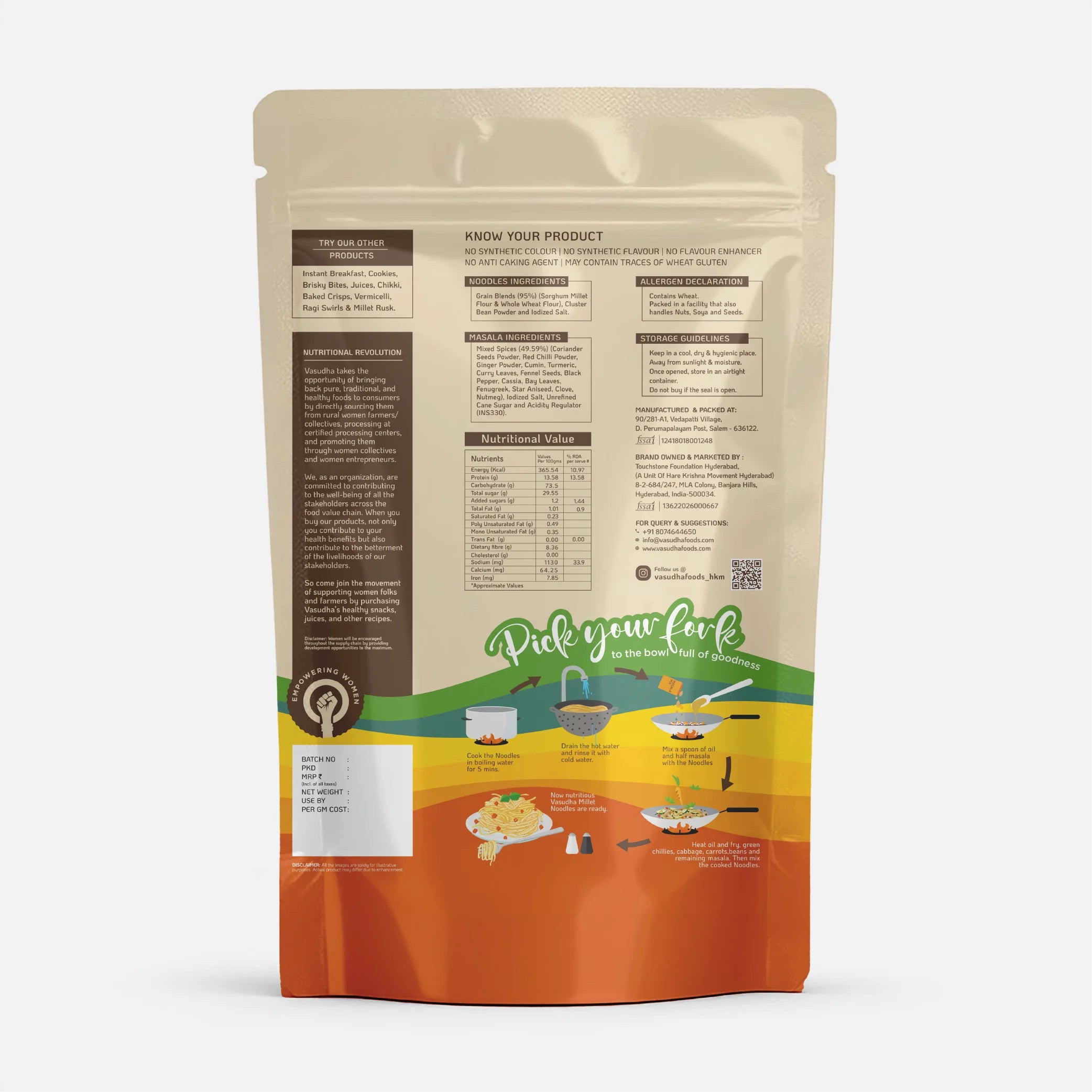 Sorghum Millet Noodles 192grams